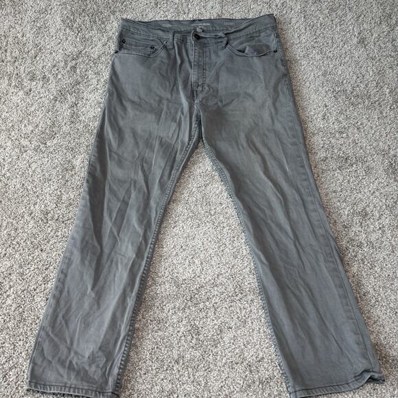 Goodfellow Jeans Mens 36x30L Gray Slim Straight Total Flex Stretch Denim Pants - Picture 1 of 10